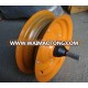 rubber wheel with metal rim